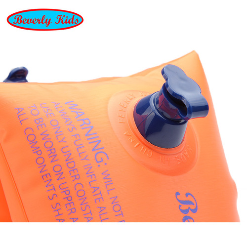 Swimming gear with thick swimming arm sleeves, child inflatable safety arm rings, dual airbag buoyant arms
