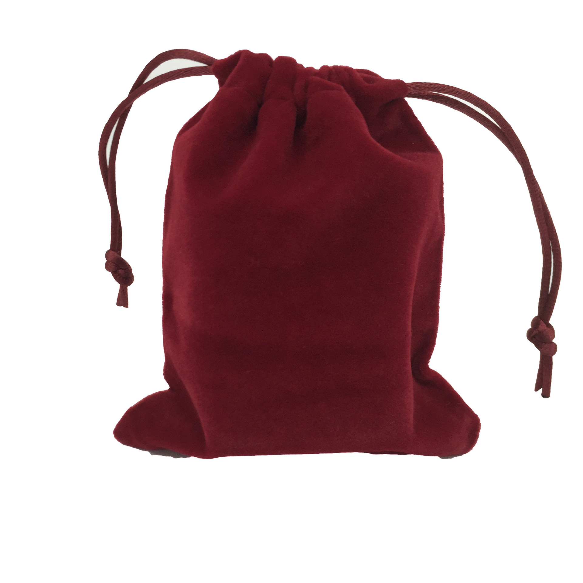 枣红色长毛绒袋 首饰袋 饰品袋 绒布袋 礼品袋