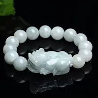 Пласти jade Myanmar, браслет из Emerald, круглые бусины