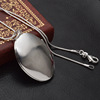 Silver necklace, fashionable photo frame, accessory, European style, Korean style, wholesale