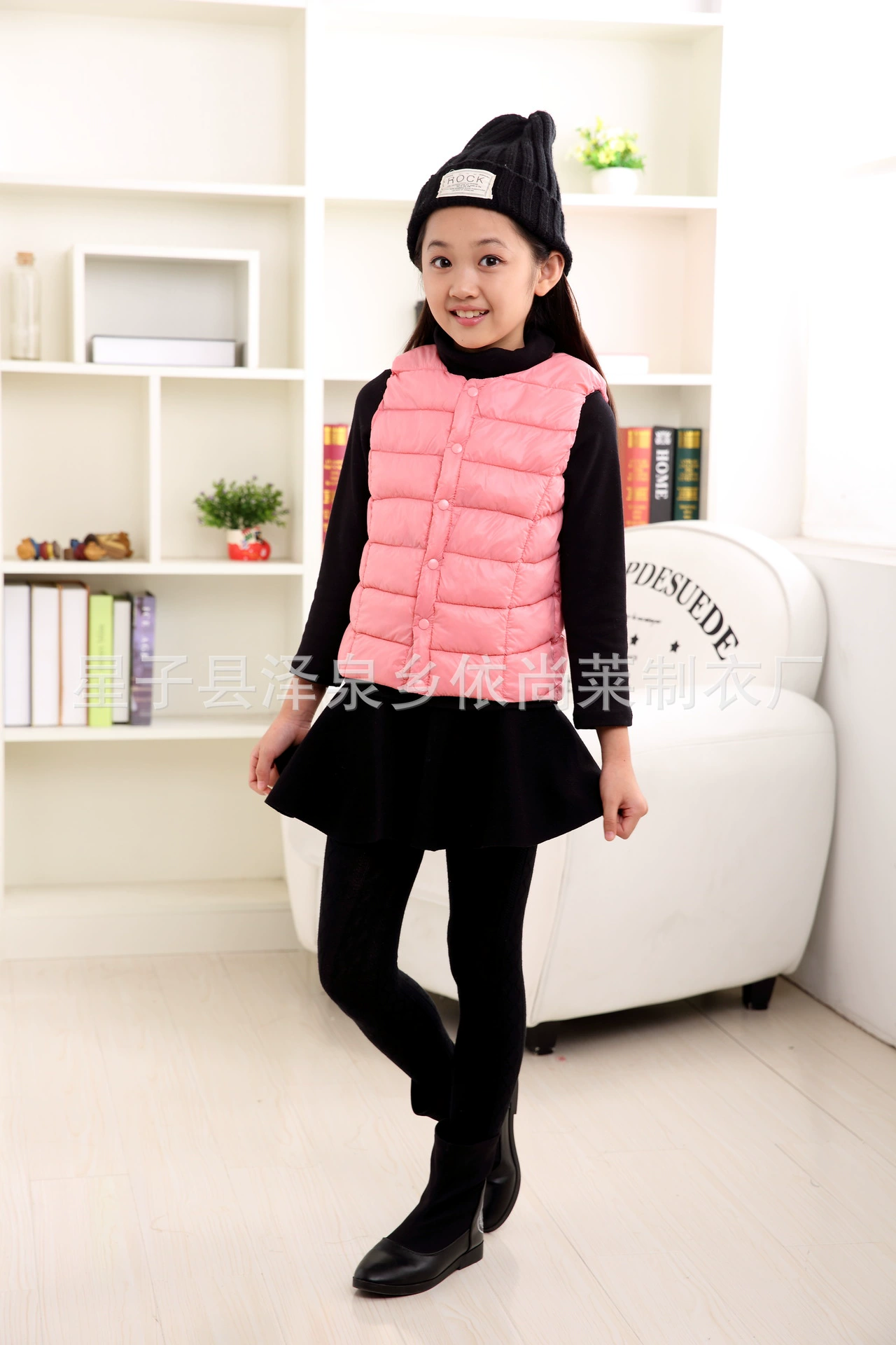 Demi-season children's down jacket, vest, 2017 trend, Korean style, for teenagers, wholesale