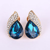 Earrings, shampoo, accessory, South Korea, Korean style, wholesale, with gem