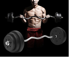 Dumbbell Barbell Set for Men and Women Fitness Home Equipment Eco-Friendly and Odorless Squat Barbell with Adjustable Combinations