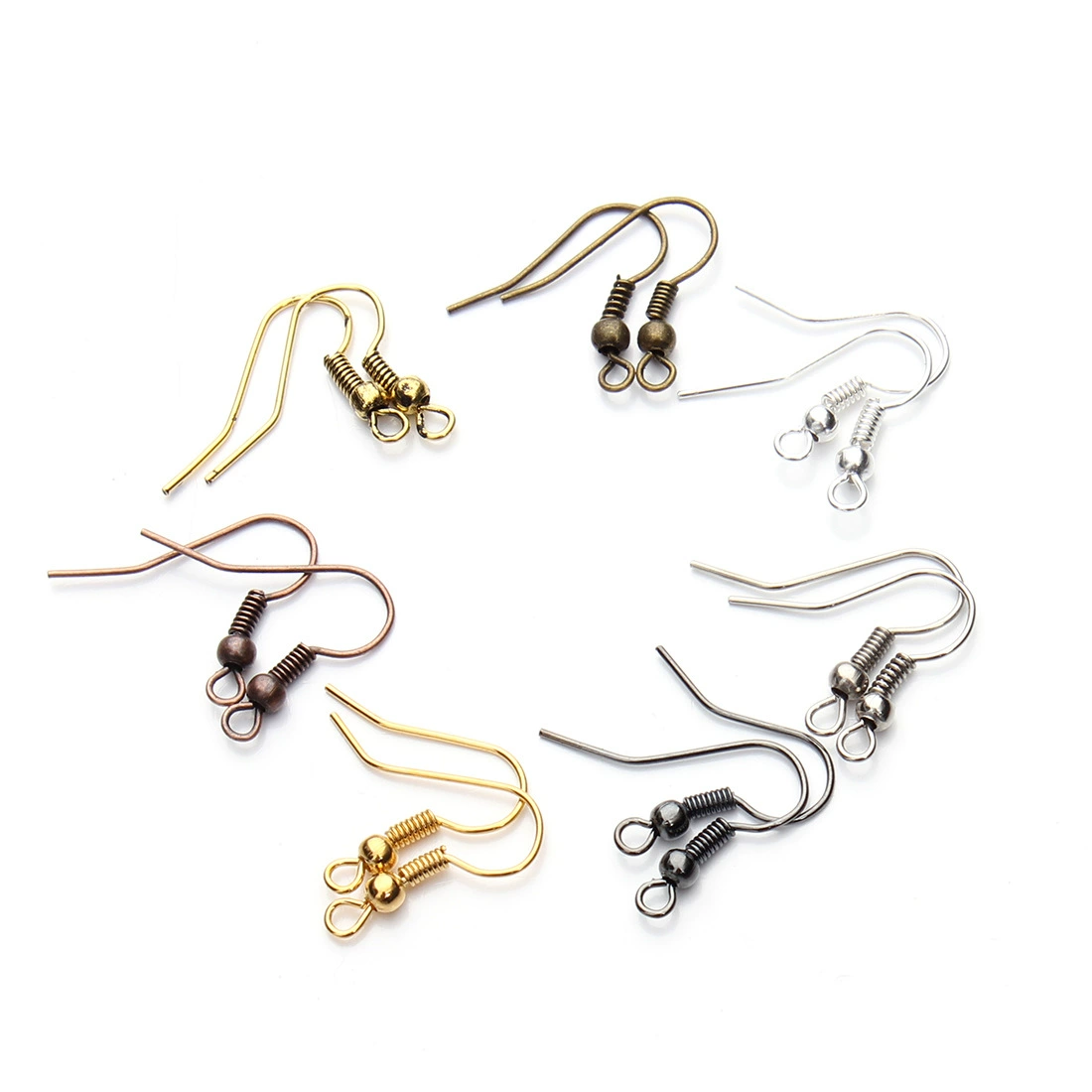 200 штук/мешок spring bead сережки-цепочки, серьги-булавки, аксессуары для украшений F7