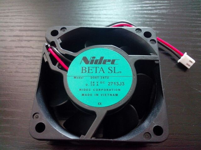 正品日本nidec D06T-24TU 6CM 6025 24V 0.10A变频器2线散热风扇