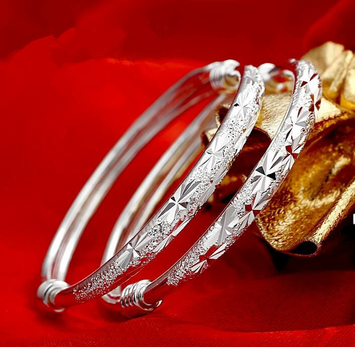 Accessory, adjustable silver bracelet, silver 999 sample
