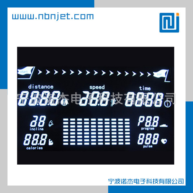 厂家定制LCD液晶屏 开模快交期准质优价廉 跑步机VA黑膜LCD液晶屏