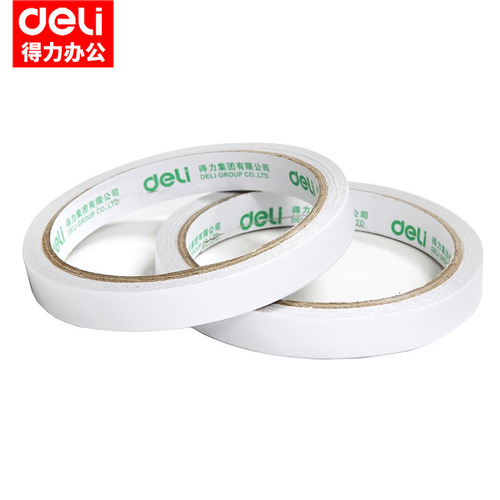 Deli 30401 tissue paper double-sided tape/1.2cm*10Y double-sided tape 24 rolls/bag) Deli Stationery 30401