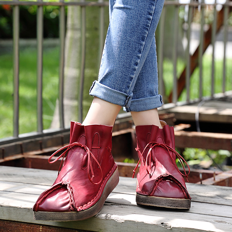 Bottes femme NATIONALITé HUI en En cuir - Ref 3355350 Image 3