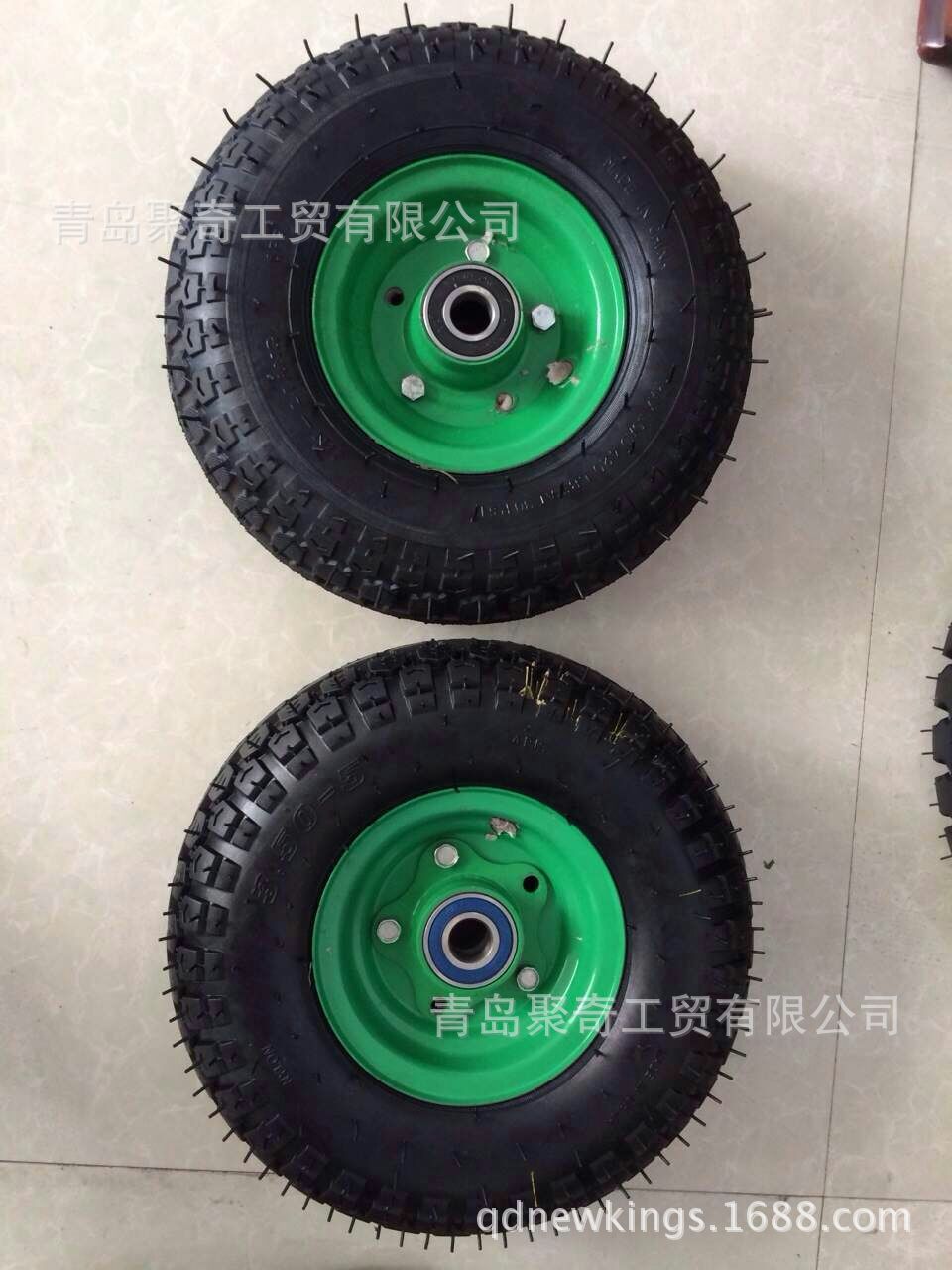 批发橡胶轮子  充气工具车轮