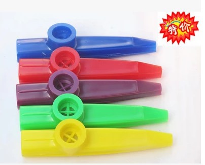 金属塑料彩色卡祖笛子/吉他尤克里里伴侣/kazoo吹奏口哨音乐器