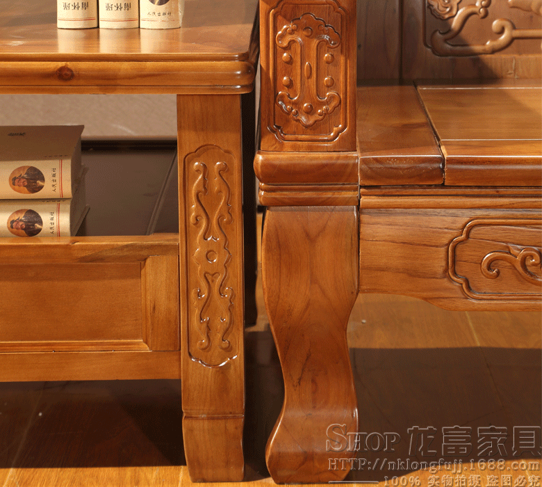 2016新款实木沙发 客厅实木组合沙发 古典实木沙发 苦楝木沙发331