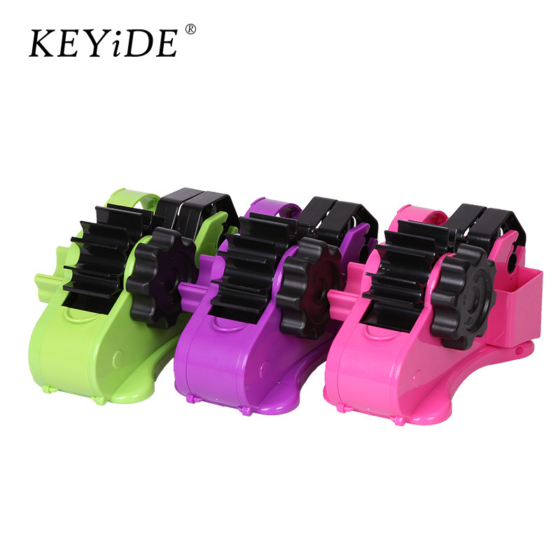 Porta cinta multifuncional grande y pequeño, cortador de papelería con rodillo automático de plástico, cortador de entrega de pegamento de sellado transparente