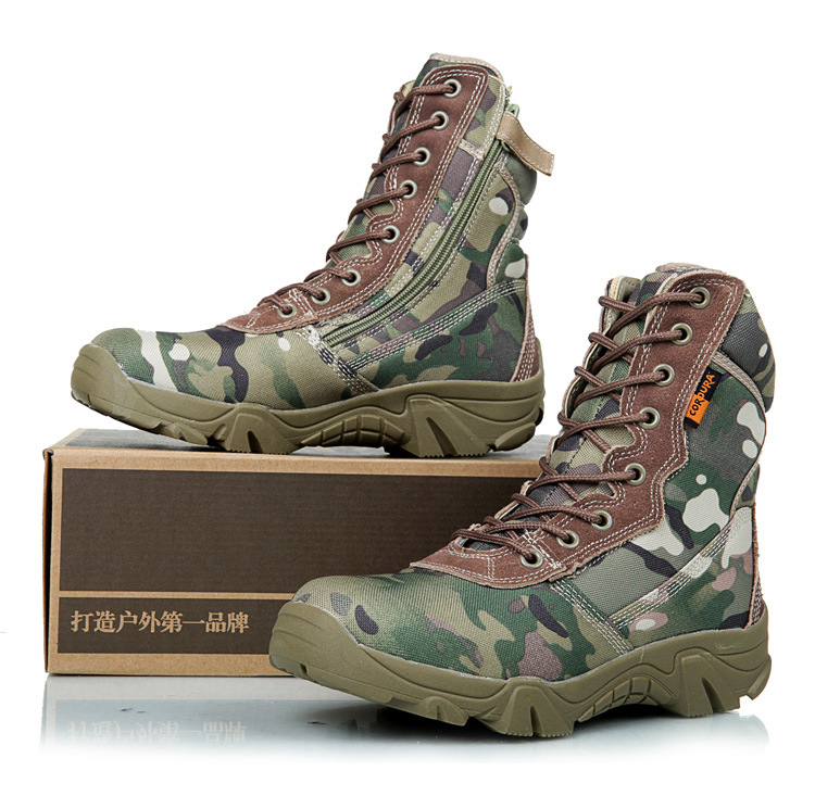 Boots militaires pour homme en nylon - Ref 1399342 Image 17