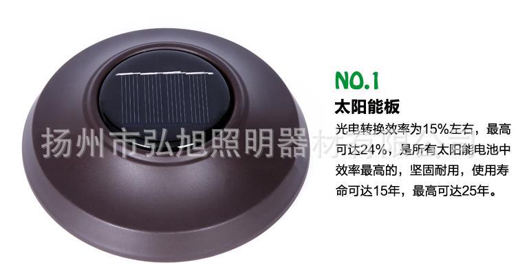 扬州弘旭供应不锈钢太阳能户外庭院灯草坪灯园林景观灯插地灯