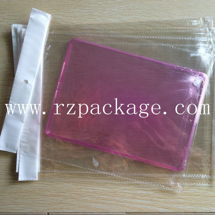 手机壳卡头袋/自粘袋/自封袋/手机配件袋24*32+3圆孔双面5C