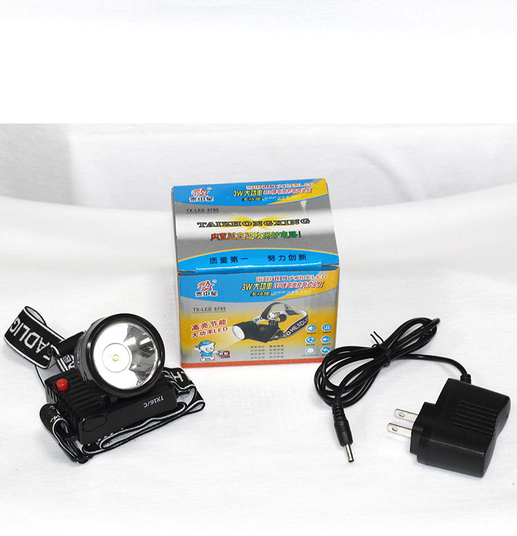 泰中星3W大功率头灯 充电LED灯 强光灯 大功率钓鱼灯 迷你头灯