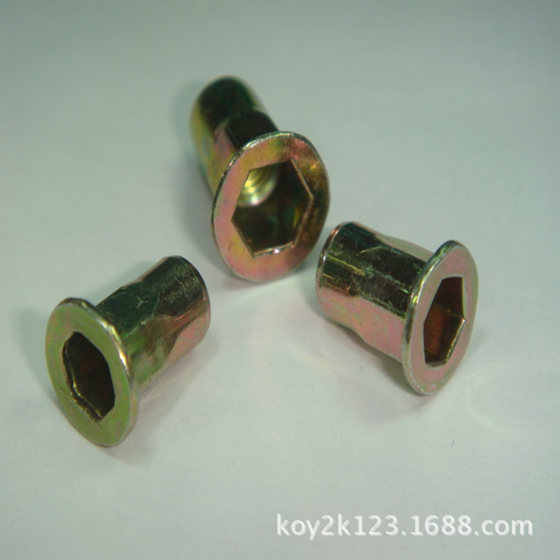 供应圆头六角拉母、平头铆螺母M6  M4  M8