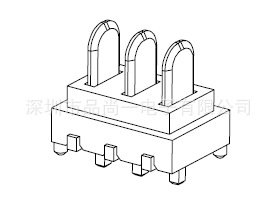 3pin PIN距2.0 高度5.3mm ,mini型电池座，玩具无人机电池座子，