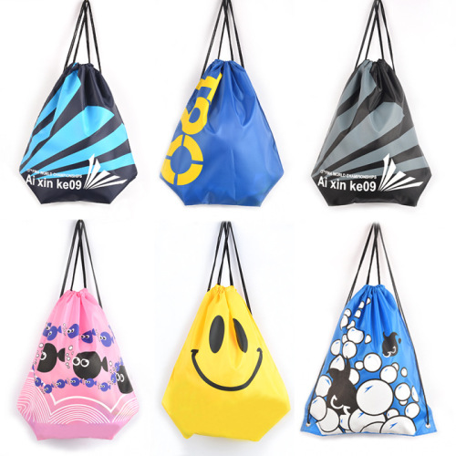 Factory Wholesale Beach Bags / Dual Shoulder Cord Clothing Storage Bags / Waterproof Drawstring Bags / Fitness Swimming Bags