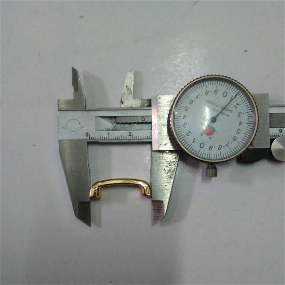 供应箱包手袋五金配件内径6分方形线U型拉手拱桥挂镀金色