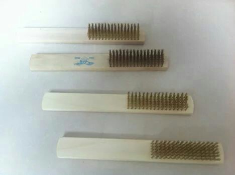 厂家直销手工除锈刷金属铜丝除锈抛光 清洁刷 文玩镀铜木柄刷