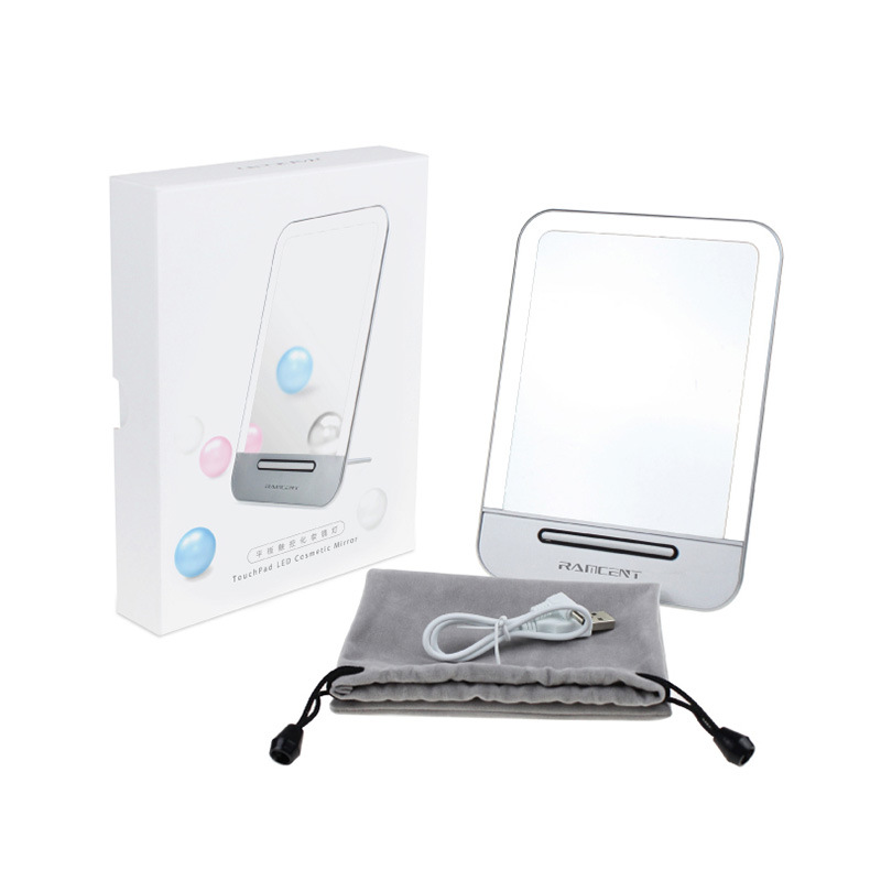 L8912A creative new portable tablet eye makeup mirror lamp rechargeable Mini touch LED Nightlight gift19