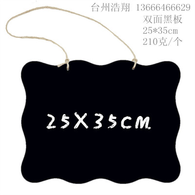 woodiness Arts and Crafts Mini Blackboard Listing children blackboard Two-sided diy Home Decor 160829