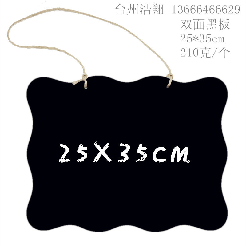 woodiness Arts and Crafts Mini Blackboard Listing children blackboard Two-sided diy Home Decor 160829