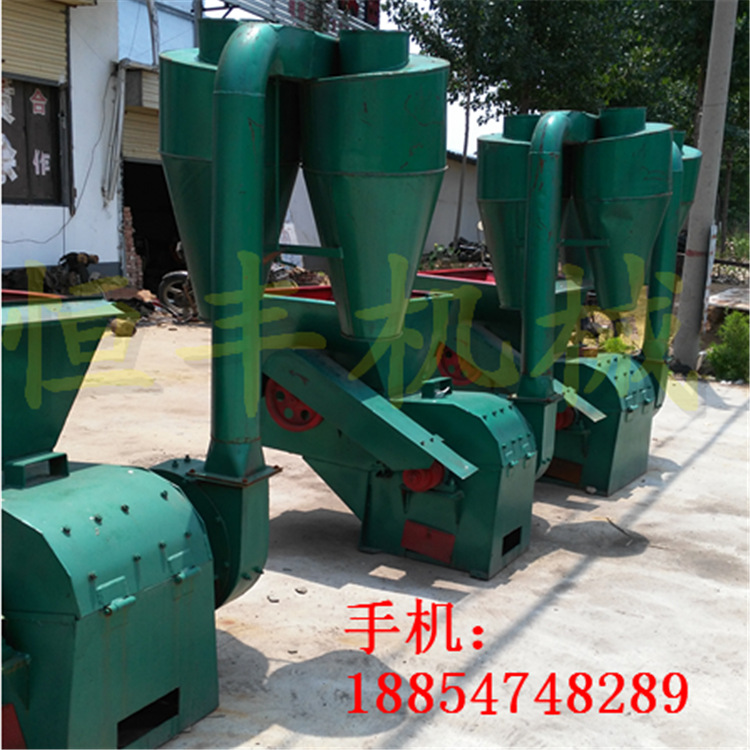 沙克龙防尘粉碎机 小型猪饲料锤片式粉碎机 大型粉糠机