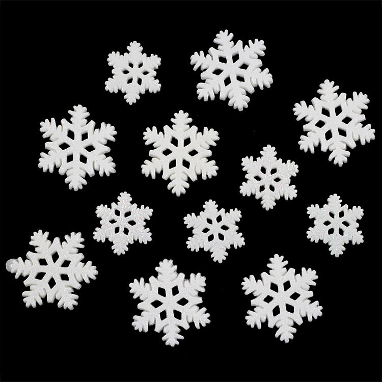 圣诞闪粉葱粉雪花仿真奶油胶树脂配件手机壳美容手工diy饰品材料