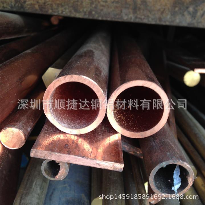 直条紫铜管 T2小口径毛细紫铜圆管8*1mm 6*1mm 5*1mm 4*1mm