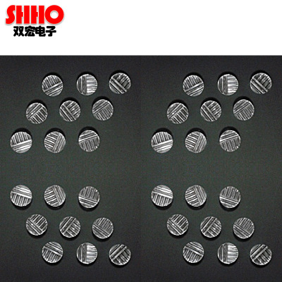 50度十字打线波浪镜激光发射器模组定位标线仪聚焦准直光学透镜