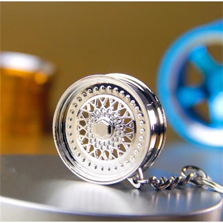 外面热销新款汽车改装轮毂金属钥匙扣 BBS钥匙扣 涡轮增压钥匙扣