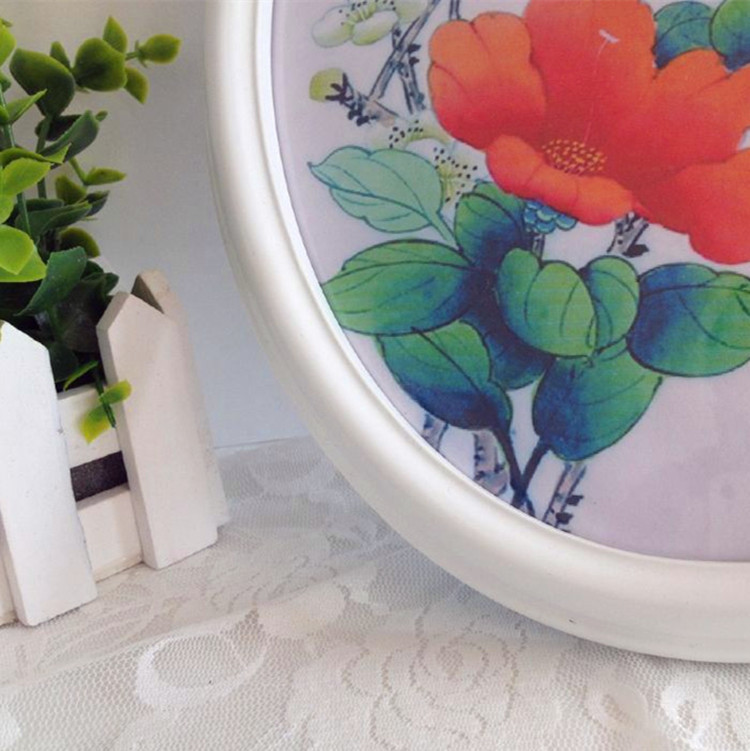 Factory direct European 8 inch oval photo frame cross embroidery frame photo wall with photo frame home souvenir special price