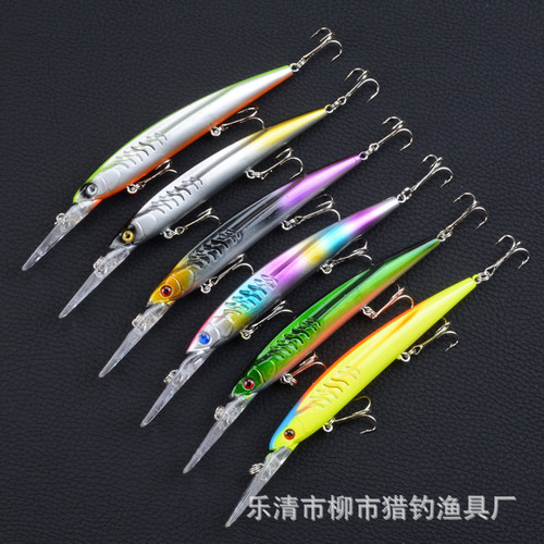 Lure fake bait 6 color set minnow bait 14.5cm/12.7g bionic bait plastic hard bait cross-border foreign trade