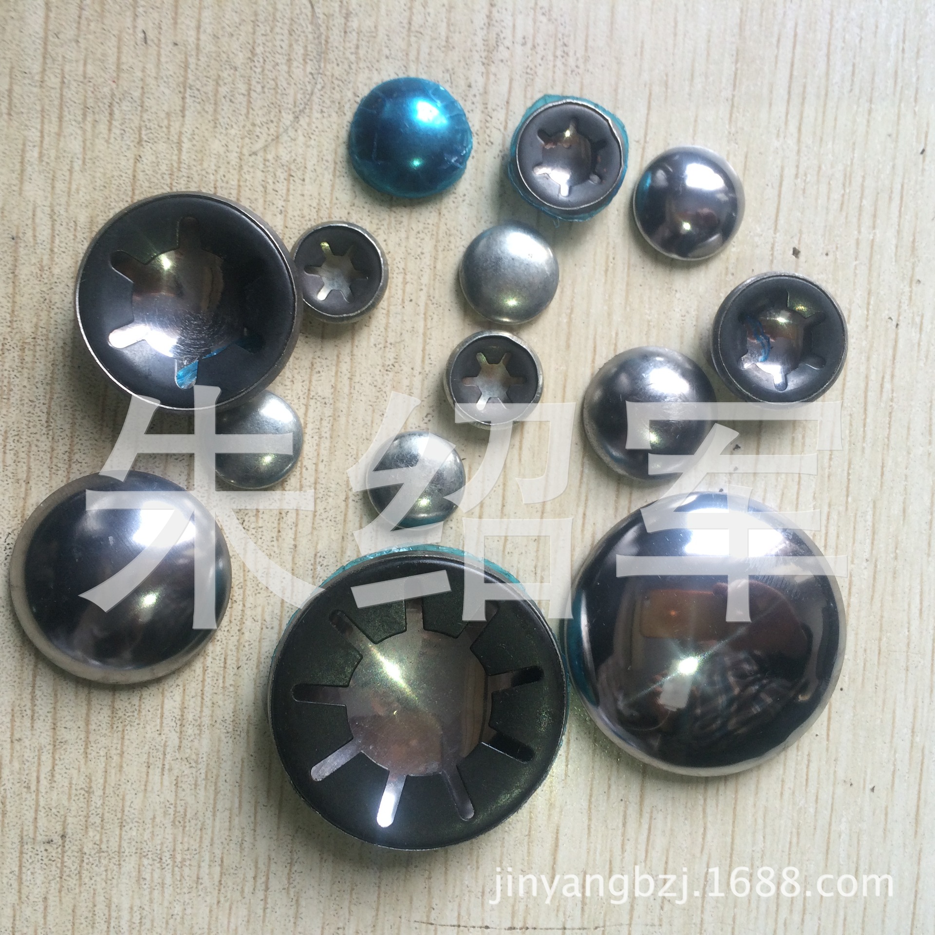 生产不锈钢带帽轴承夹垫圈 卡簧带帽轴用挡圈 防脱轴用帽扣