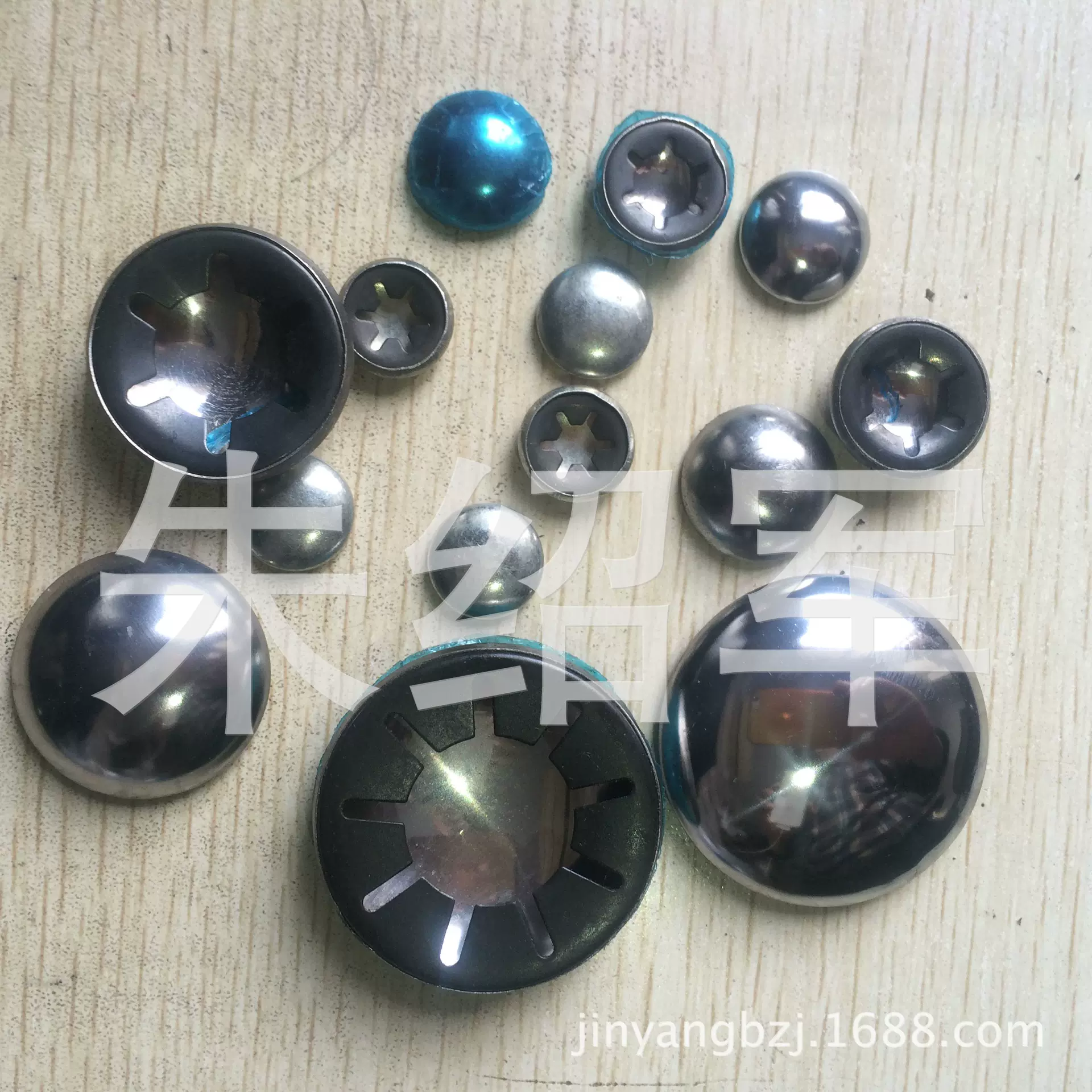 生产不锈钢带帽轴承夹垫圈 卡簧带帽轴用挡圈 防脱轴用帽扣