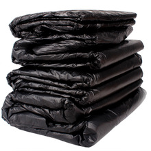 工业加厚超大黑色pe垃圾袋批发定 做pe平口袋小区一次性垃圾袋