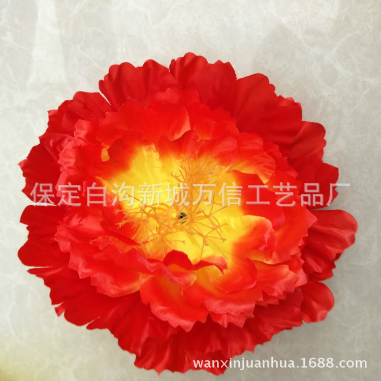 沈阳仿真清明花大量供应仿真绢花闪光大牡丹花朵特价