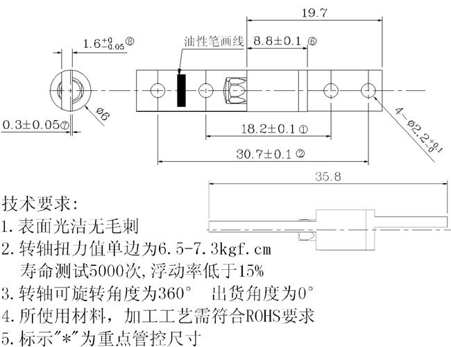 一字铰链原理图