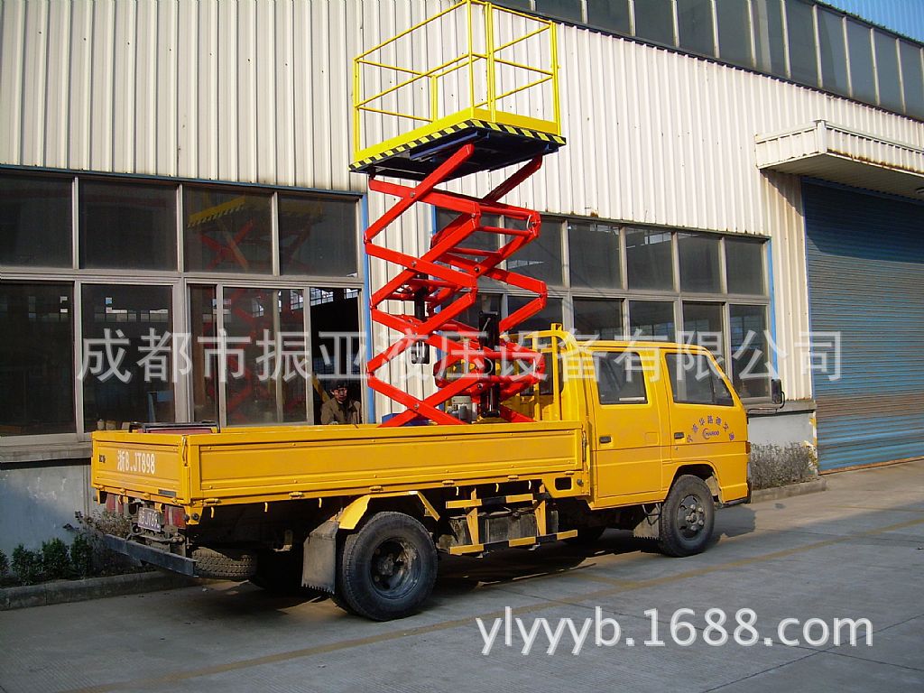 固定剪叉车载式升降平台，高空维修作业升降机，汽车改装车载平台