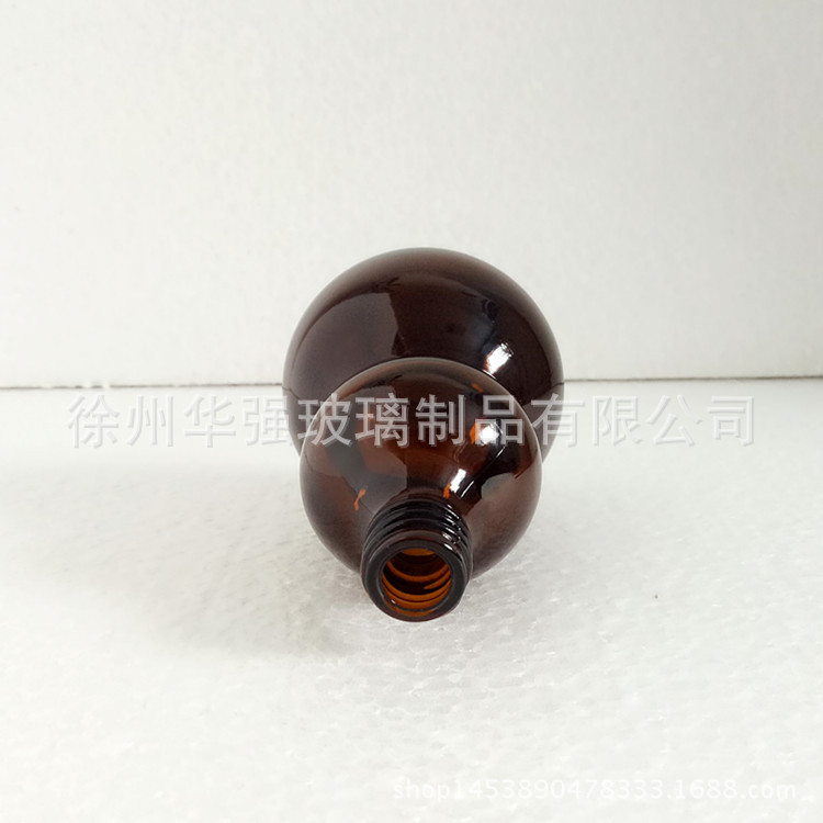 批发5ml-100ml 葫芦棕色玻璃精油瓶空瓶分装小药瓶滴管