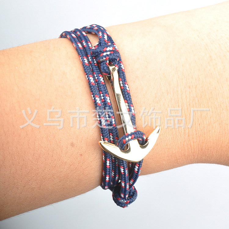 A generation of VIKINGS Taobao AliExpress best selling Anchor bracelet fishhook Viking B gold