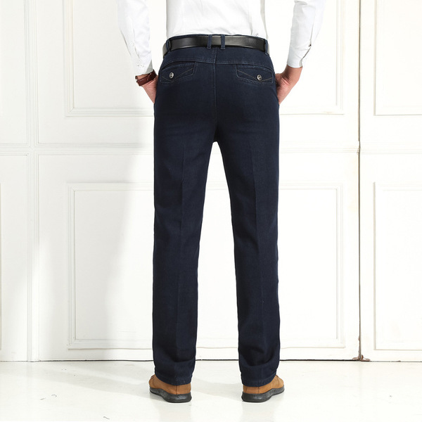 Demi-season insulated comfortable warm jeans