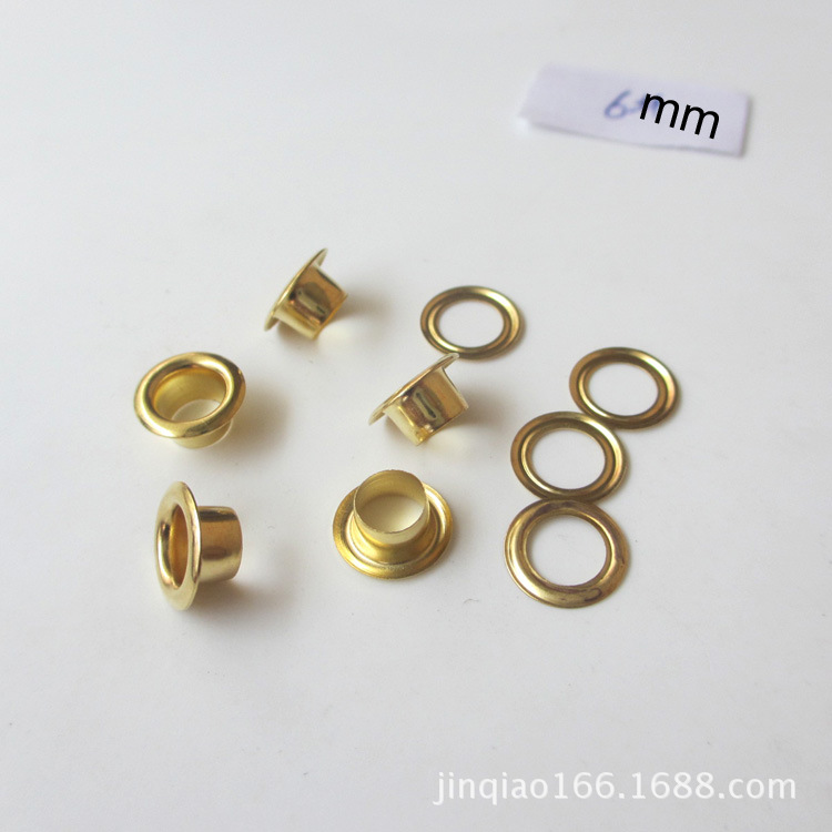 6mm鸡眼金色