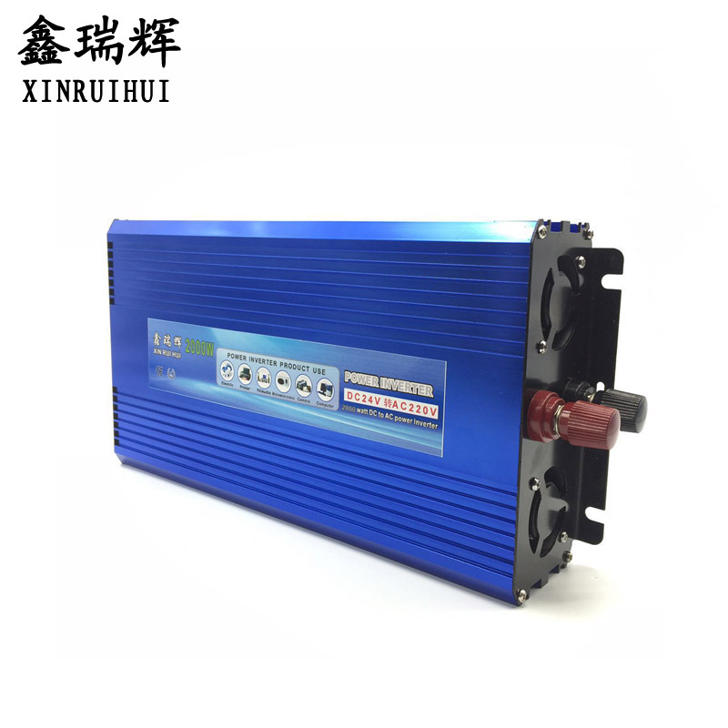 鑫瑞辉 2000W逆变器12V/24V转220V家用车载电源 转换器专带冰箱