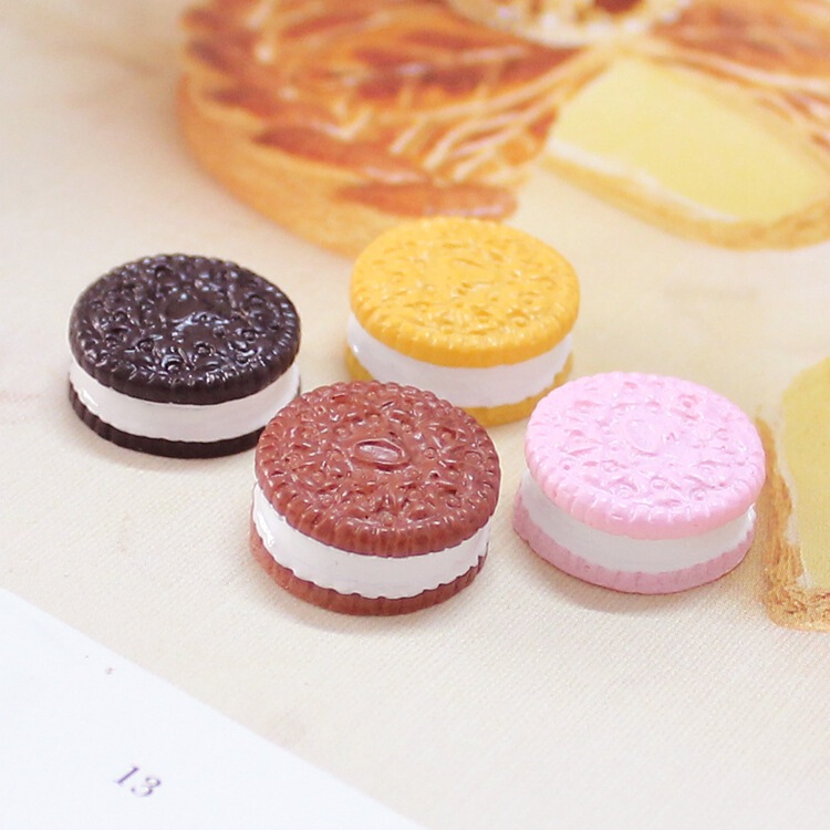 diy resin accessories Ollie food play biscuit cake toy glue mobile phone shell refrigerator slime material-G2