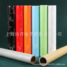 自粘墙纸壁纸七彩镭射烤漆壁纸PVC防水牡丹花炫彩旧家具翻新贴纸