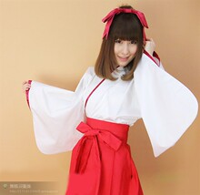 厂家直销！日本神庙女巫装正袖和服/万圣节cosplay服夜店ds演出C3